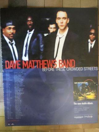Dave Matthews Band 1998 Before These Crowded Streets Print Ad W/concert Dates
