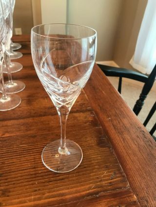 Retired Da Vinci Crystal Grosseto Pattern White Wine Glasses 7 3/4 Stemware