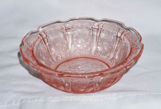 Jeannette Depression Glass Pink Cherry Blossom 4 3/4 " Berry Bowl 7 Available