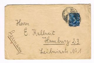 Egypt Old Cover 1937 To Germany Single Franking Ms Sofia (b9/17)