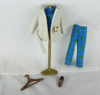 Vtg 70s Topper Gary Ron Van Doll Outfit Groovy Gear Blue Pants Top Jacket Dawn