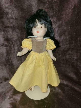 Madame Alexander 1930s 13 " Snow White Tagged Composition Doll
