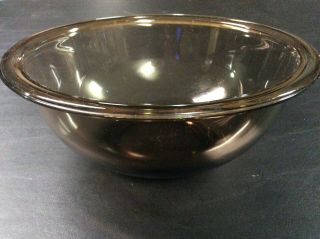 Pyrex 323 1.  5 L Bowl Amber/brown Clear Glass  (31)