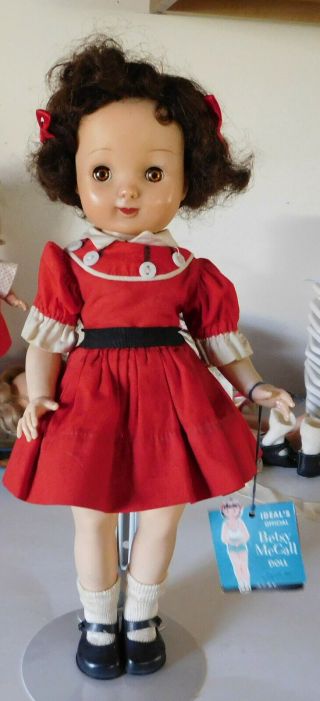 1951 14 " Ideal Betsy Mccall Doll With Curlers O Hangtag P - 90 Toni Body