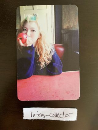 Wendy Red Velvet Ice Cream Cake Official Photocard