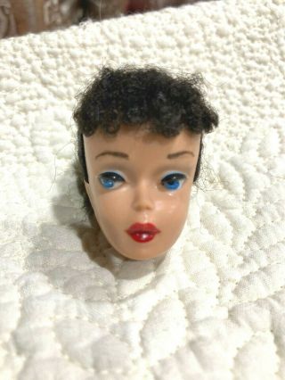 Vintage 4 Ponytail Barbie Doll Head With Face