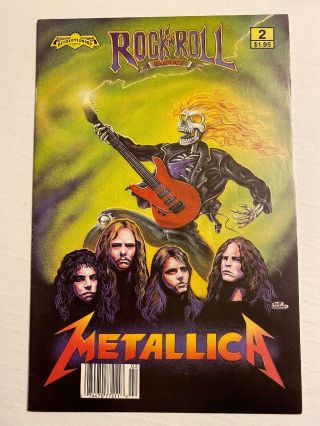 Metallica Revolutionary Rock N Roll Music Comics Book Rare Vol.  1 No.  2 1989