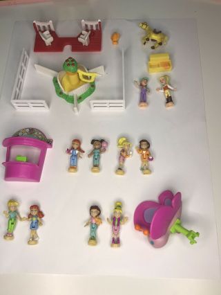 Polly Pocket Doll Accessories 1998 Pony Ride 2002 Amusement Park