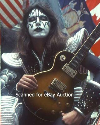 Rare Kiss 8x10 Photo Ace Frehley Circa 1970s Unpublished 23