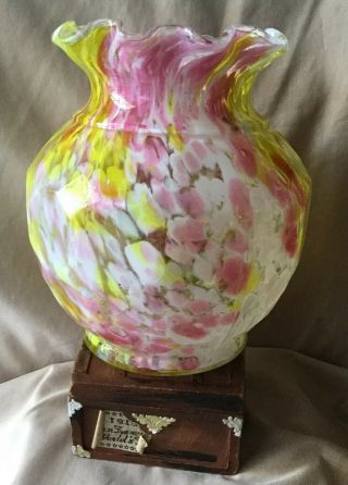 Legras French Art Deco Glass Vase Victorian Antique Clichy C1890 - 1930