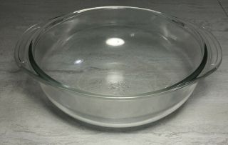 Pyrex 7 - 3/4 " Clear Glass Casserole Baking Dish 1 - 1/2 Qt - 023 Vintage