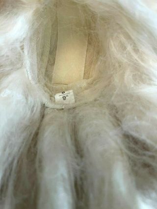 Mohair Doll Wig Size 8 - 9 White Blonde
