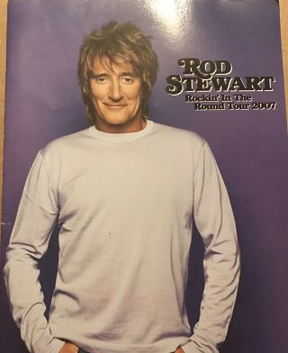 Vintage Rod Stewart 2007 Rockin’ In The Round Tour Program Book