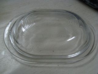 Pyrex Baking Dish 602 - C Replacement Ribbed Lid Clear For A 602 - B Dish