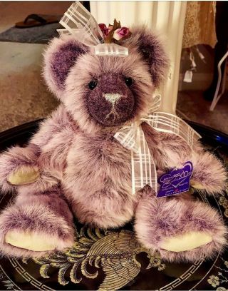 “grapebeary Slush” Bear Doll By Annette Funicello From The Beary Licious Series