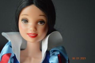 Barbie Doll Custom Ooak Repaint (only Head) Snow White