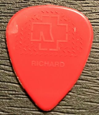 Richard Rammstein Tour Guitar Pick