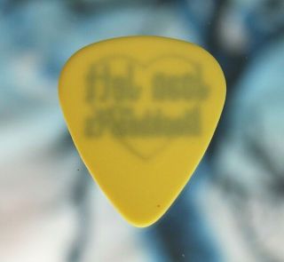 Joan Jett & The Blackhearts // 1996 Concert Tour Guitar Pick // Yellow/Black 2