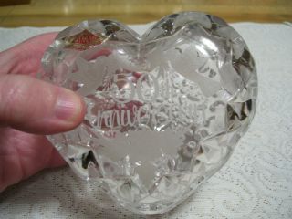 West Germany Lead Crystal Glass 50th Anniversary Candy Dish 2