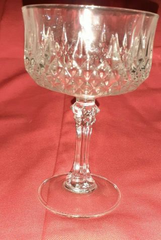 7 3/4 Oz Champagne/tall Sherbet Longchamp Glass Cristal D 