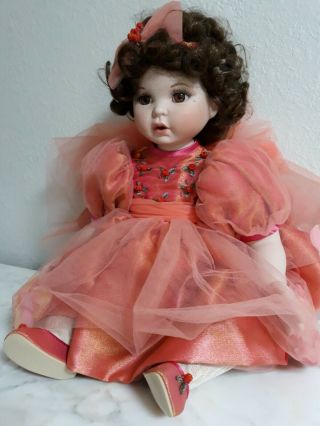 24 " Marie Osmond Remember Me Coming Up Roses Doll Low 5947/20000 W/bracelet