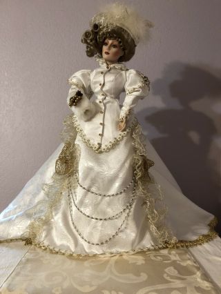 Franklin Heirloom Gibson Girl Kristina By Maryse Nicole Porcelain Doll.