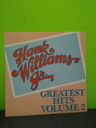 Hank Williams Jr.  Greatest Hits Volume 2 Lp Flat Promo 12x12 Poster