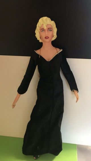 Vintage 1990 Applause Dick Tracy Madonna Breathless Mahoney Doll Black Dress