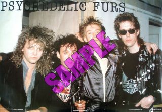 Psychedelic Furs Group Poster Vintage Old Stock 1980 