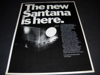 Santana The Album Is Here Caravanserai 1972 Promo Poster Ad