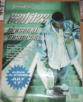 Bad Azz Personal Business,  Priority Promotional Poster,  18x24,  2001,  Ex,  Hip - Hop