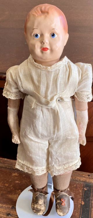 12” Antique German Paper Mache Doll
