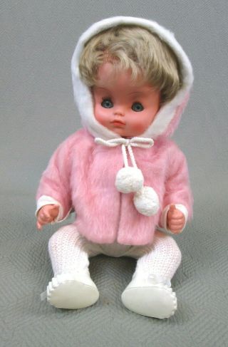 Vintage,  Drei M - Puppe,  Made In Germany Doll 1940s - Sleepy Eye - With Tag