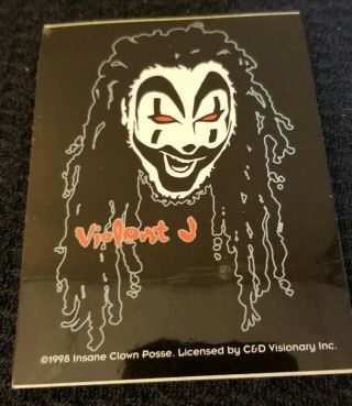 Insane Clown Posse - Violent J House Of Horrors Sticker Icp Twiztid Bedlam Clown