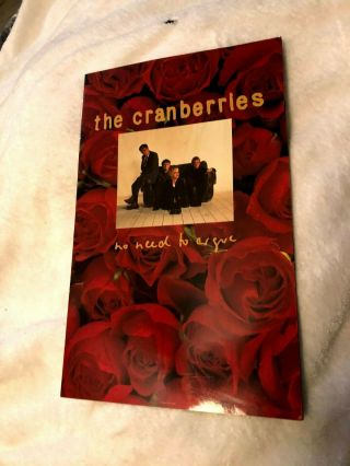 The Cranberries - No Need To Argue - Rare Official 1995 Us World Tour Program