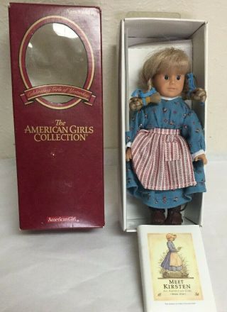 American Girl Pleasant Company " Mini " 6 " Kirsten Doll With Mini Book