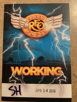 Reo Speedwagon Backstage Pass And Personalized Guitar Pick
