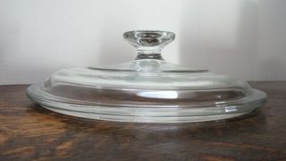 Pyrex G5c Round Clear Glass Replacement Lid,  Large Knob