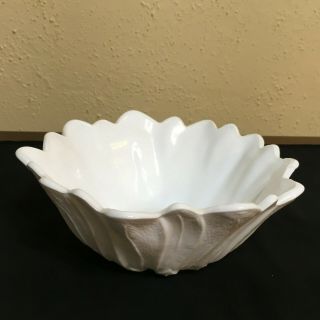 Vintage Indiana White Milk Glass Lily Pons White Bowl
