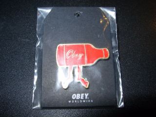 Obey Giant Shepard Fairey Walk Home Enamel Pin Lapel