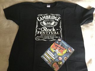 Cambridge Rock Festival Shirt And Programme 2012 Unworn Size L Heavy Metal