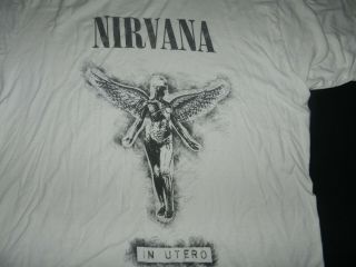 Nirvana In Utero Reprint T Shirt (men 