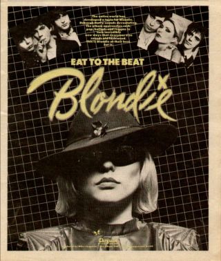 1979 Blondie " Eat To The Beat " Album Ad