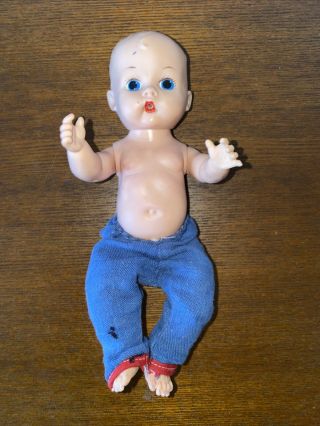 Vintage Vogue Ginnette Baby Boy Doll Painted Blue Eyes