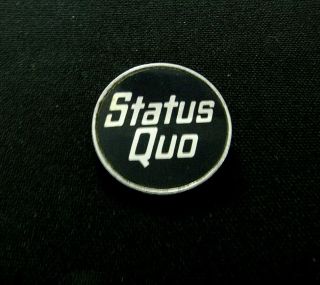 Status Quo Small Metal Pin Button Badge Uk Import