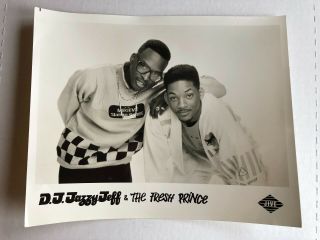 Dj Jazzy Jeff And The Fresh Prince 8x10 Promo Press Kit Photo