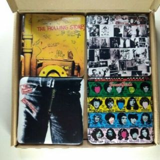 The Rolling Stones set of 4 ceramic Coasters - Collectors Rare vintage 2