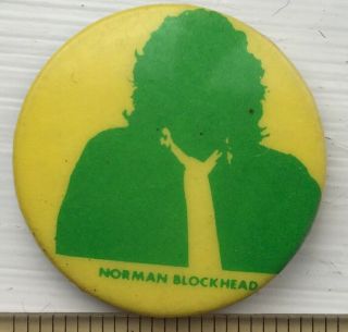 Vtg Og Norman Ian Dury Blockheads 1977 Rare Promo 25mm Pin Badge Punk Stiff
