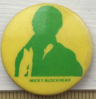 Vtg Og Micky Ian Dury Blockheads 1977 Rare Promo 25mm Pin Badge Punk Stiff
