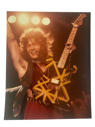 Eddie Van Halen Vintage Live 8x10 Concert Photo 12